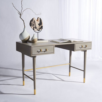 Jannis Mid-century Desk Gray