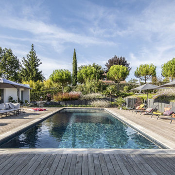 Piscine paysagée 12x5m