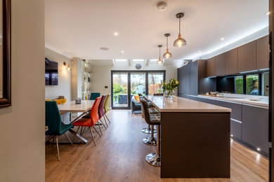 Photo of a contemporary kitchen in Cheshire.