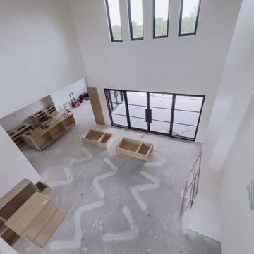 Great Room in Progress – Framing Light and Scale