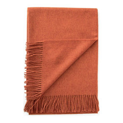 Baby Alpaca Paprika Throw - Throws