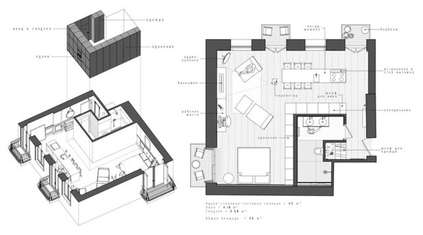 Современный План этажа by INT2architecture