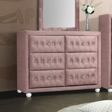 ACME Reggie Dresser, Pink Fabric