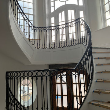 Ornate Steel Staircase and Balcony Railing