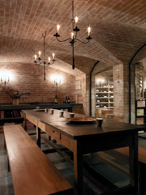 Farmhouse Wine Cellar Design Ideas, Remodels & Photos