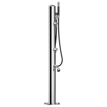 "Spring" Free Standing Hand Spray, Foot Shower Column