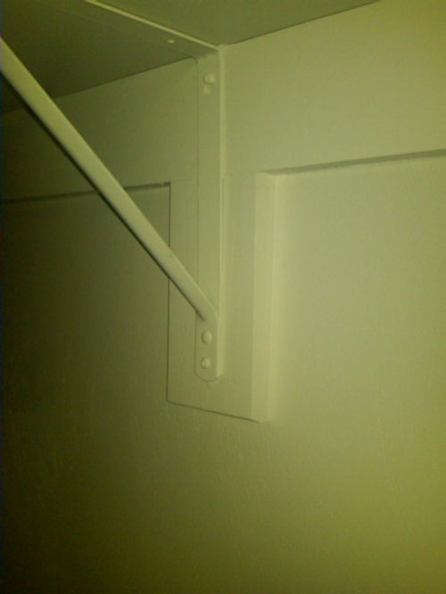 Moving Closet Rod Support X Post