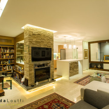 Living Room & Open Kitchen