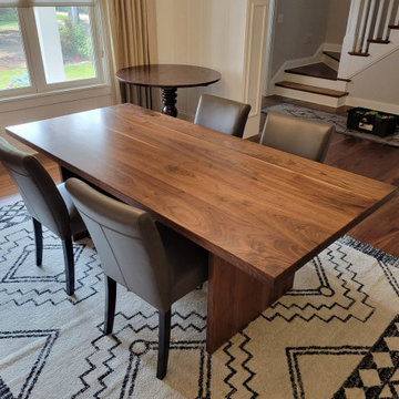 Walnut Slab Base Dining Table