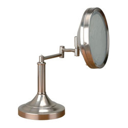 Illumine - Lite Source Vogue Swing Arm Mirror Table Lamp Multicolor - LS-3495PS - Makeup Mirrors