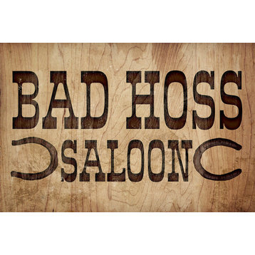 "Bad Hoss Saloon" Canvas Art, 36"x24"
