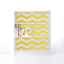 PANYL Lemon Drop Chevrons for IKEA BILLY - Home Decor