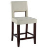 24 in. Faux Leather Counter Stool w Vinyl Seat