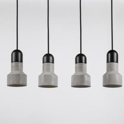 Bentu 'QIE' Concrete Pendant Light - Pendant Lighting