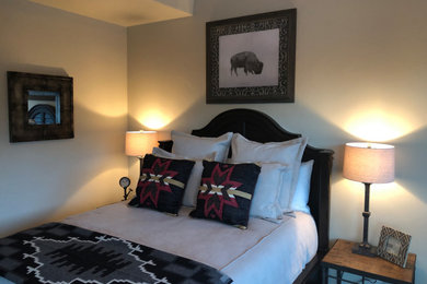 Inspiration for a rustic bedroom remodel in Albuquerque