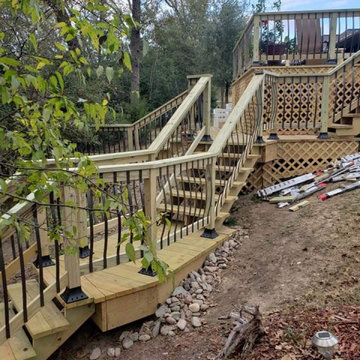 Custom Multi-Level Deck & Handcrafted Staircase
