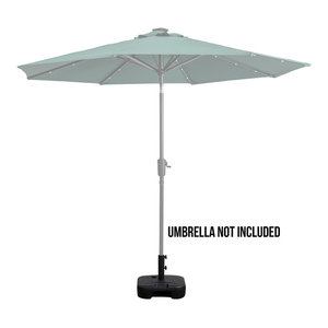 Patio Premier Round Blow Mold Umbrella Base Black Traditional Outdoor Umbrella Accessories By Sun Ray