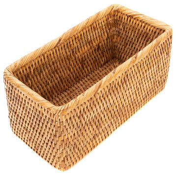 Artifacts Rattan Petite Basket, Honey Brown