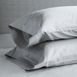 Silky 600 Thread Count Cotton Sateen Grey - Bed Pillows