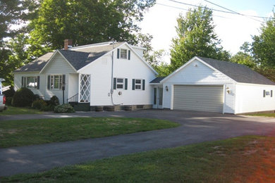 Example of an exterior home design in New York