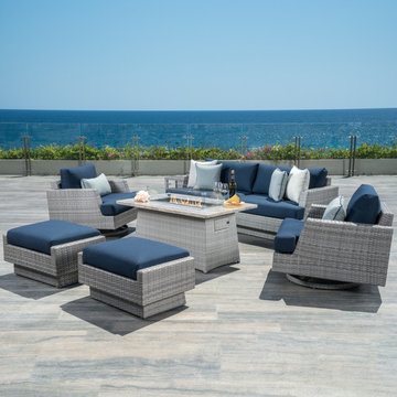 PortofinoPortofino™ Comfort 7pc Motion Fire Set - Laguna Blue