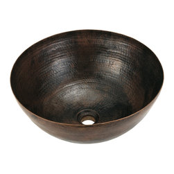 Belle Foret Model BFC10 ORB Round Lavatory Copper Sink - Bathroom Sinks