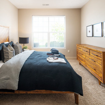 Model Home with Black and White Accents