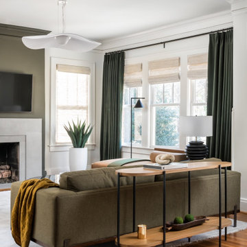 Warm Contemporary Living Room Design