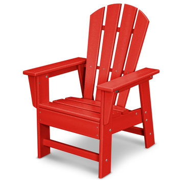 Polywood Kids Casual Chair, Sunset Red