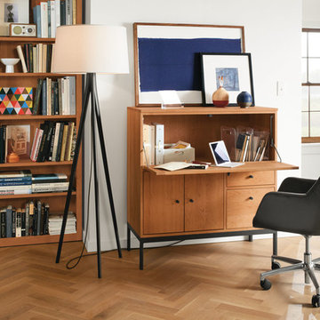 Linear Office Armoires with Steel Base