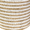 East at Main Kai White and Brown Woven Stripes Basket (Set of 2)