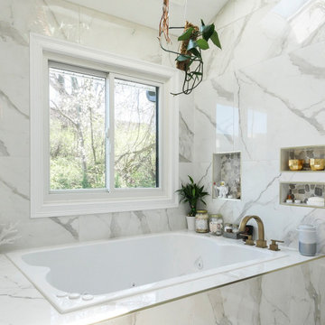 New Sliding Window in Marvelous Bathroom - Renewal by Andersen NJ / NYC