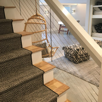 A fully equipped laundry room with a bu