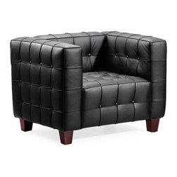 Tufted Club Chair-Black - Products