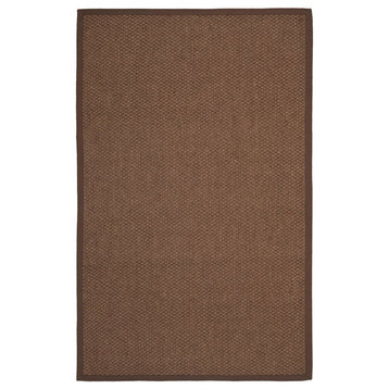 Safavieh Natural Fiber Collection NF525 Rug, Chocolate, 6' X 9'