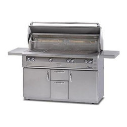 Alfresco 56'' Lx2 On-cart Grill, Stainless Steel Natural Gas | ALX256BFGC-NG - Outdoor Grills