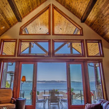 windows facing water