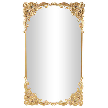 Vintage Gold Metal Floor Mirror 564250