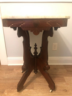I Need Help Identifying Antique Marble Top Tables.