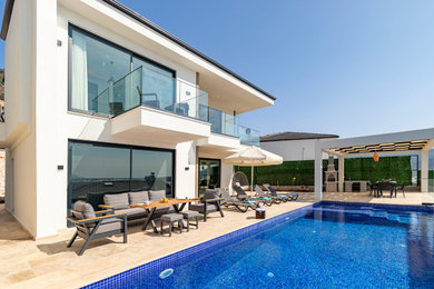 Inspiration for a contemporary pool remodel in Other