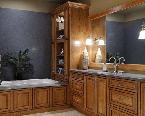 Honey Oak Cabinet Home Design Ideas, Renovations & Photos