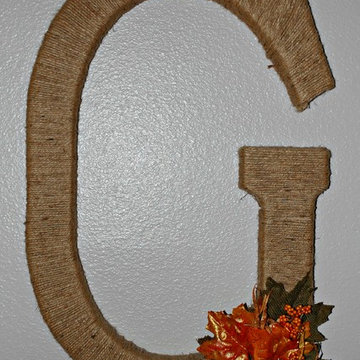 Twine Wrapped Initial Wreath for All Seasons