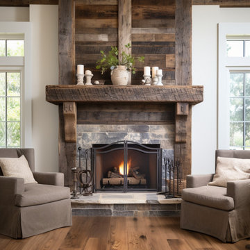 Gorgeous Fireplace Mantels with Wooden Corbels