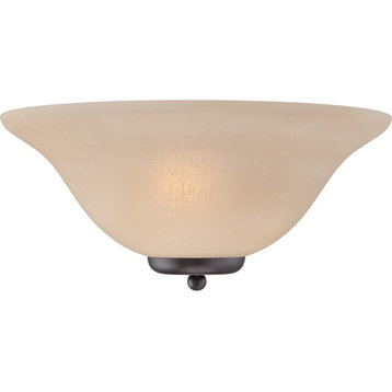 Nuvo Ballerina 1-Light Wall Sconce With Champagne Glass/Mahogany Bronze, 60-5384