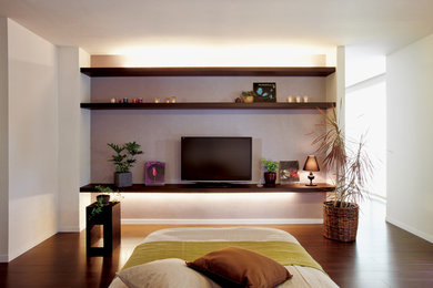 Inspiration for a modern bedroom in Other.