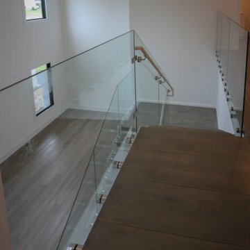Project #80 | Mono-Beam Staircase with Glass Panels