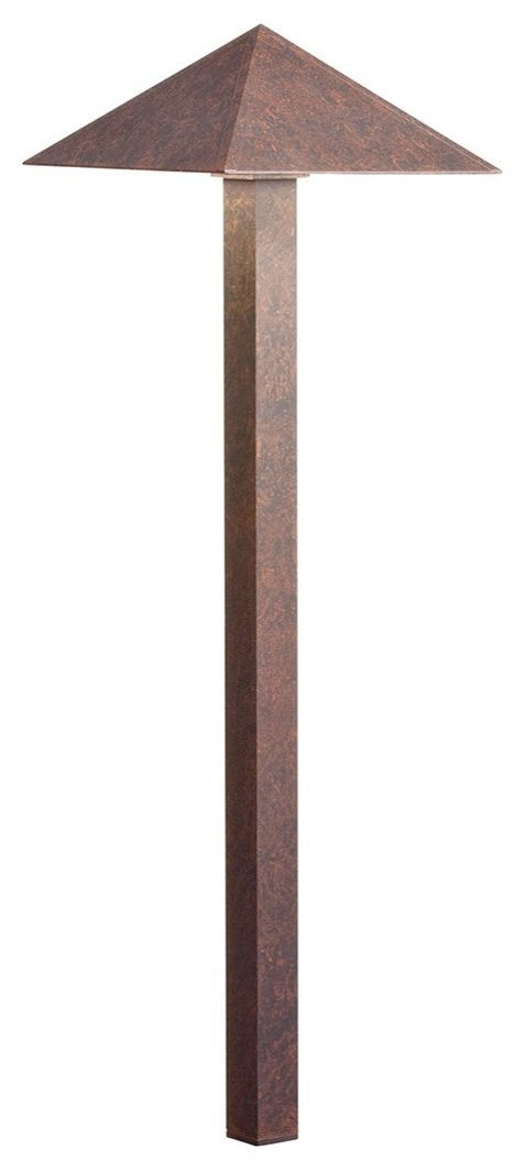 LED Pyramid Path, Textured Tannery Bronze - Transitional - Path Lights ...