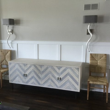 Dining Room Sideboard, chairs & sconces