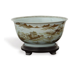 Canton Brown Bowl - Home Decor