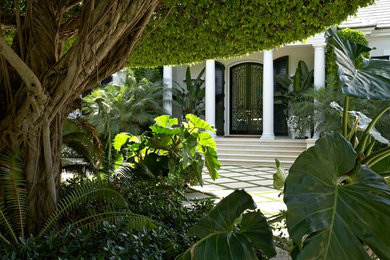 Beach style exterior home photo in Miami